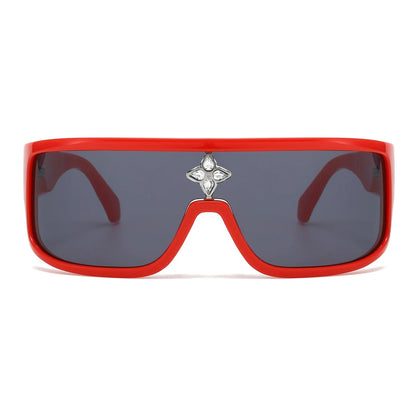 VP1028 - OVERSIZE SQUARE FLAT TOP FASHION SUNGLASSES