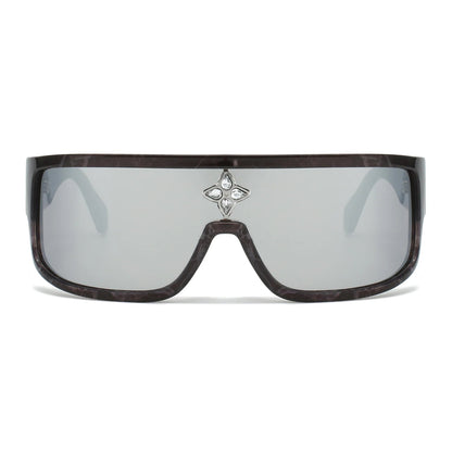 VP1028 - OVERSIZE SQUARE FLAT TOP FASHION SUNGLASSES