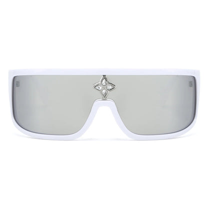 VP1028 - OVERSIZE SQUARE FLAT TOP FASHION SUNGLASSES