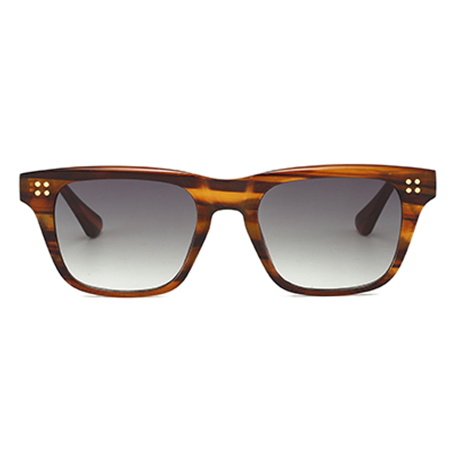 VP1064 - SQUARE CLASSIC HORN RIMMED TINTED FLAT TOP SUNGLASSES