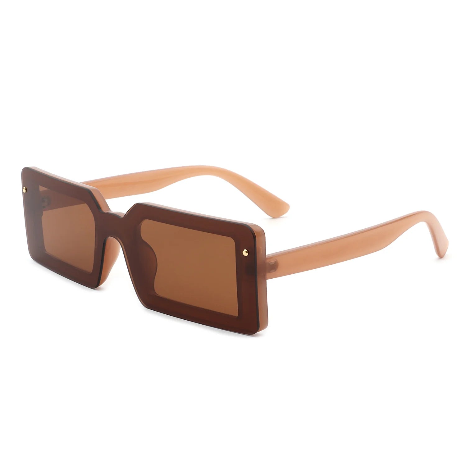 VR1058 - CLASSIC RECTANGLE RETRO FLAT LENS VINTAGE FASHION SUNGLASSES