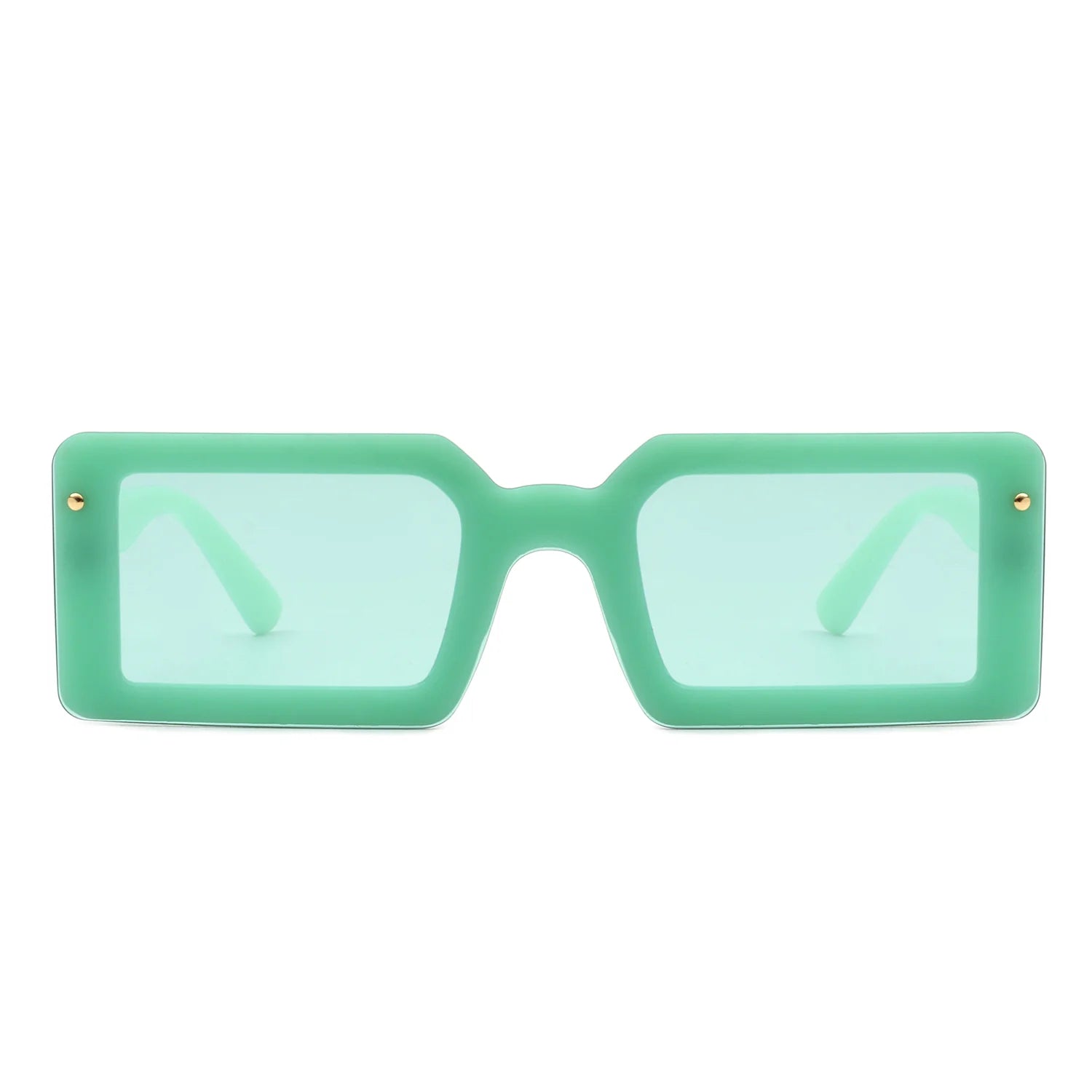 VR1058 - CLASSIC RECTANGLE RETRO FLAT LENS VINTAGE FASHION SUNGLASSES