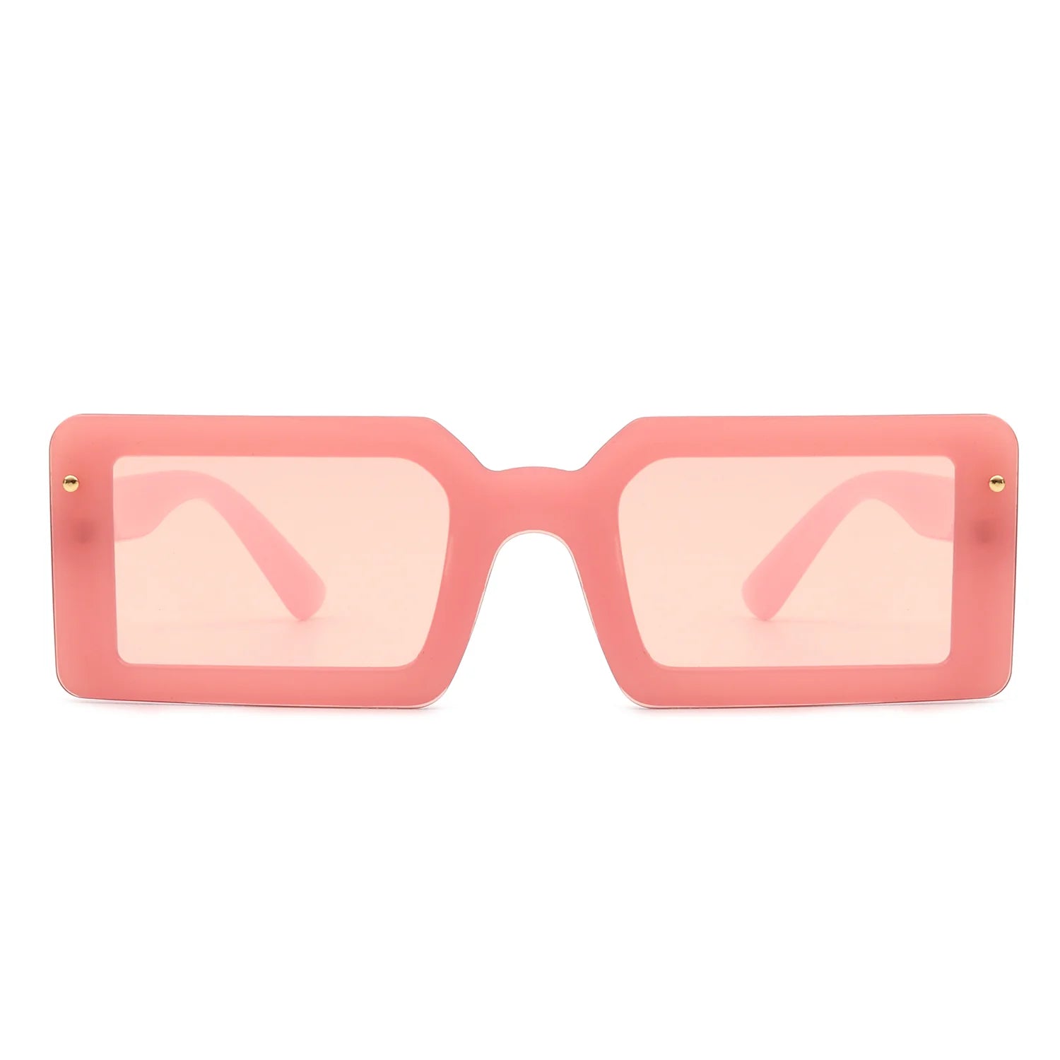 VR1058 - CLASSIC RECTANGLE RETRO FLAT LENS VINTAGE FASHION SUNGLASSES