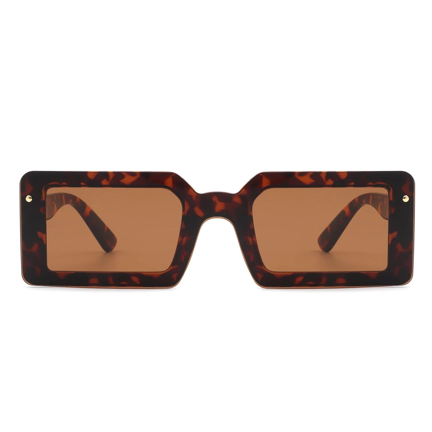 VR1058 - CLASSIC RECTANGLE RETRO FLAT LENS VINTAGE FASHION SUNGLASSES