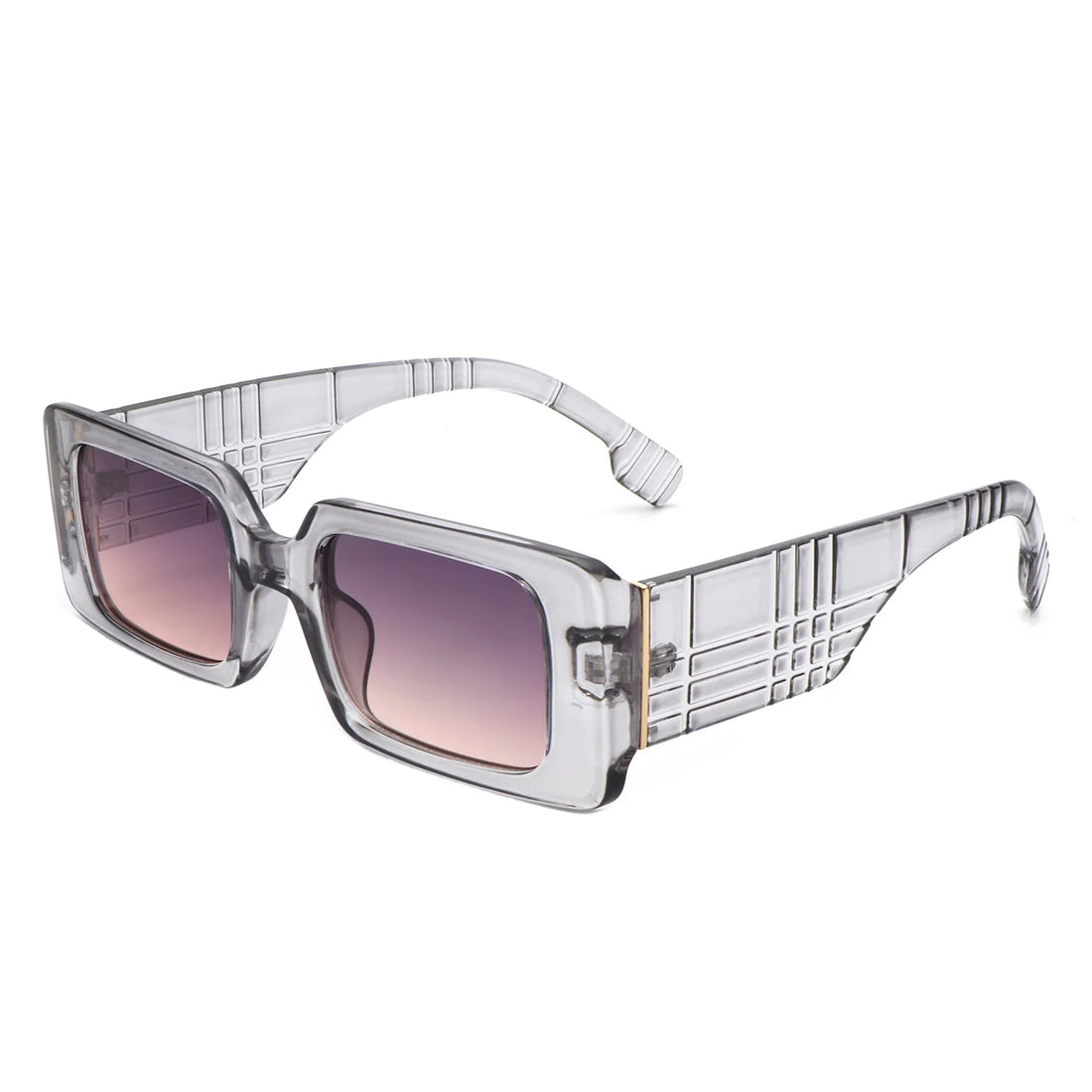 VR1250 - RETRO SQUARE THICK FRAME FASHION SUNGLASSES