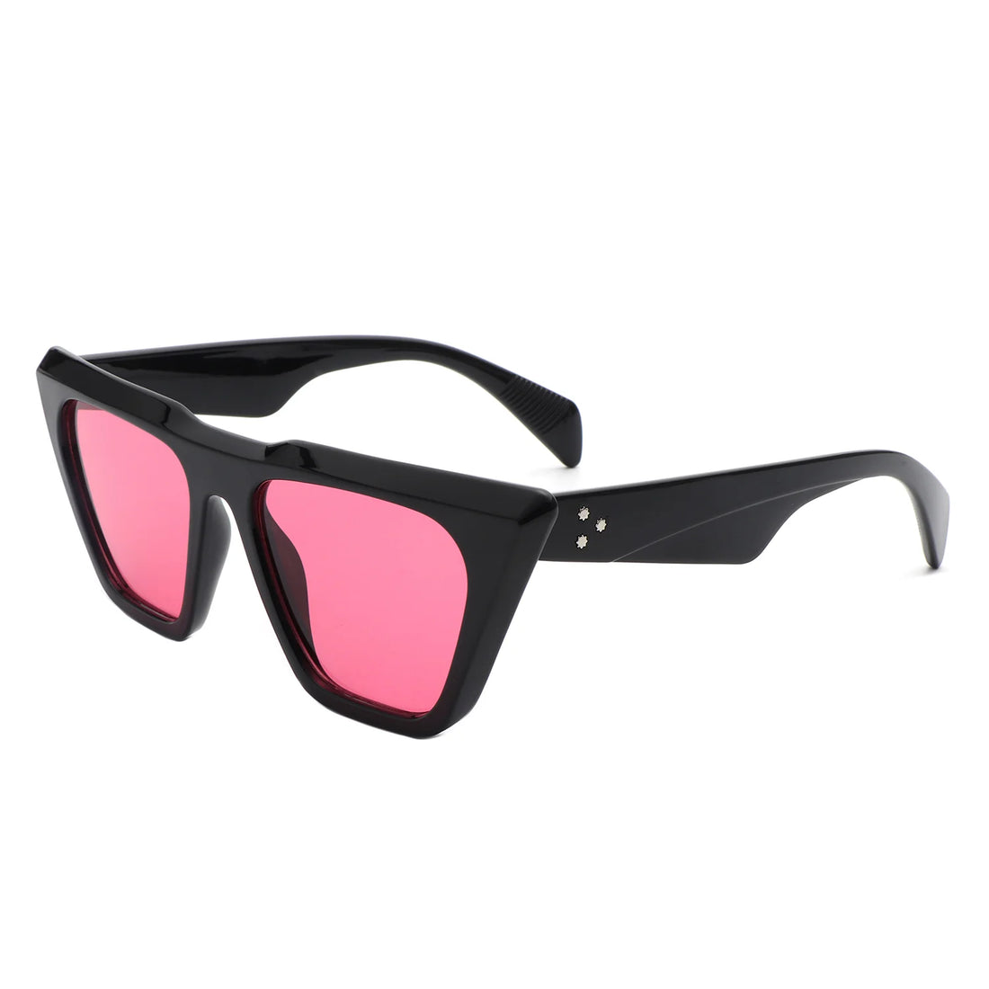 VR2125 - SQUARE RETRO OVERSIZE FLAT TOP FASHION CAT EYE SUNGLASSES