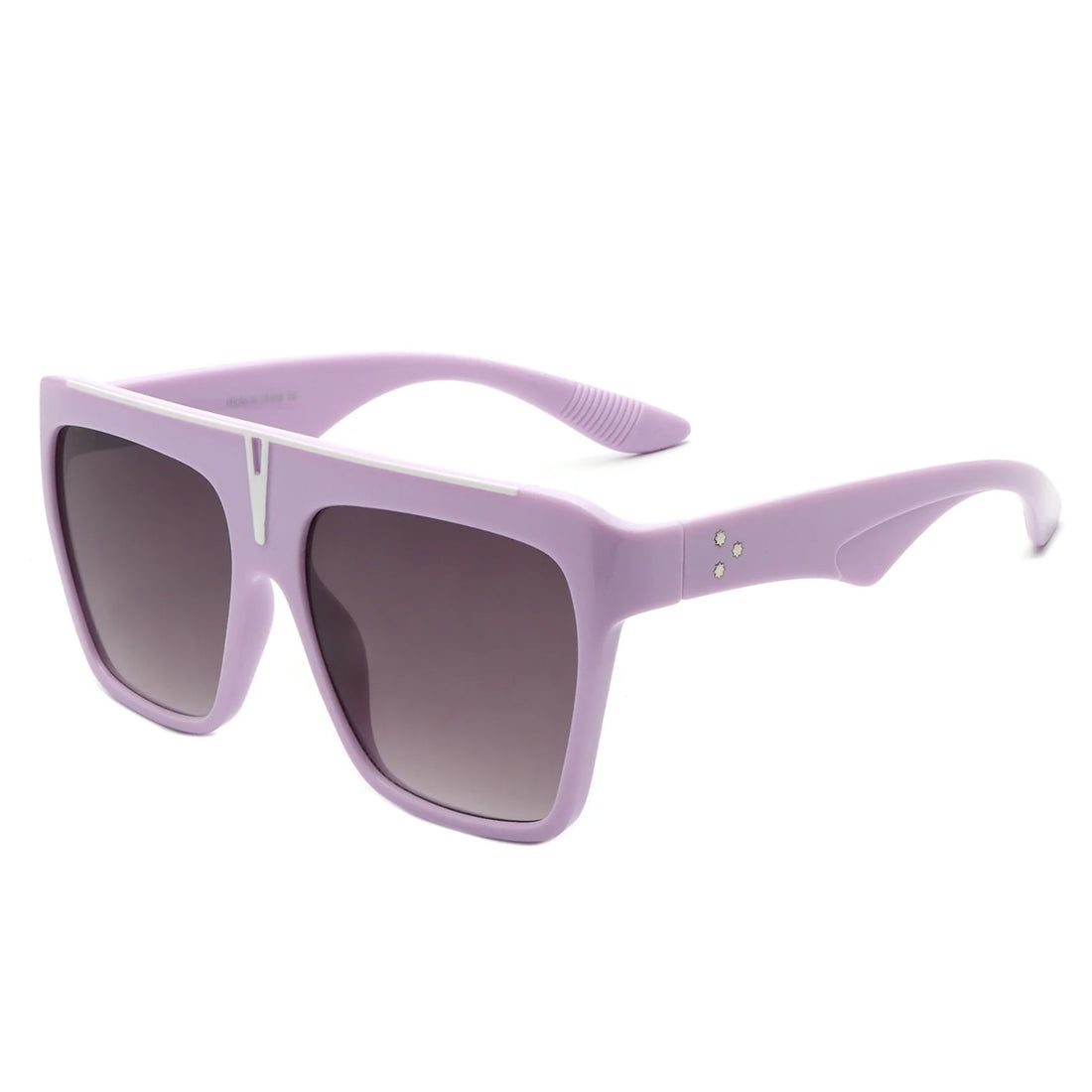 VR2131- OVERSIZE SQUARE FLAT TOP LARGE FASHION SUNGLASSES